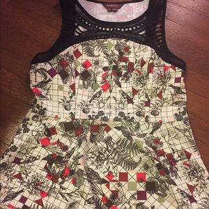 Anthropologie Ranna Gil Peplum Top, Size M